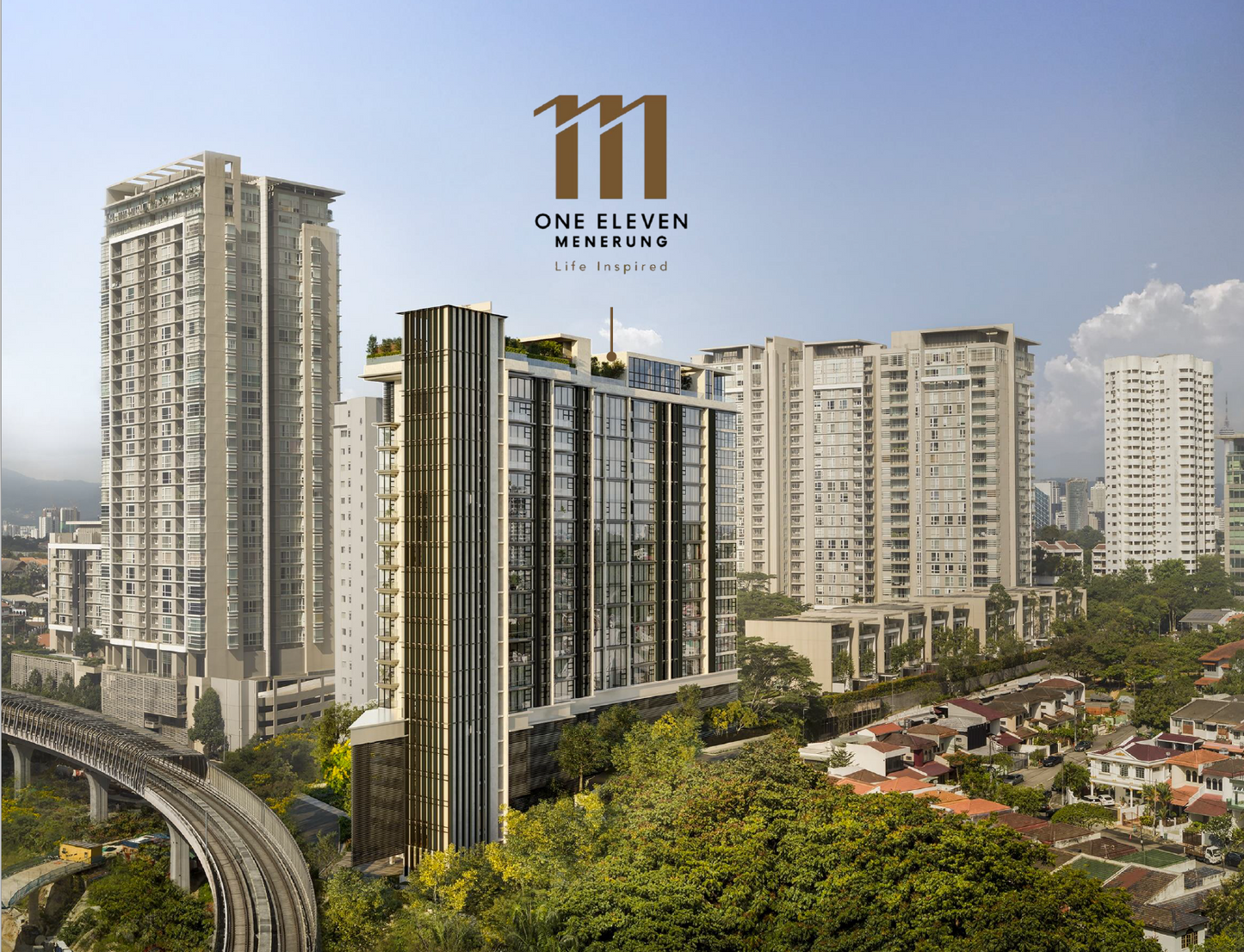 One Eleven Menerung, (M1) 2 Bedrooms 2 Bathrooms, 1001 sqf, Bangsar, Kuala Lumpur Malaysia