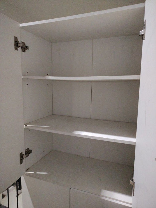 Shoe Rack / White Storage Cabinet with Shelves