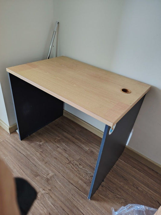 Wooden light brown computer table