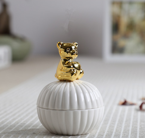 GOLD Chic Animal Figurine 100x100x200 mm