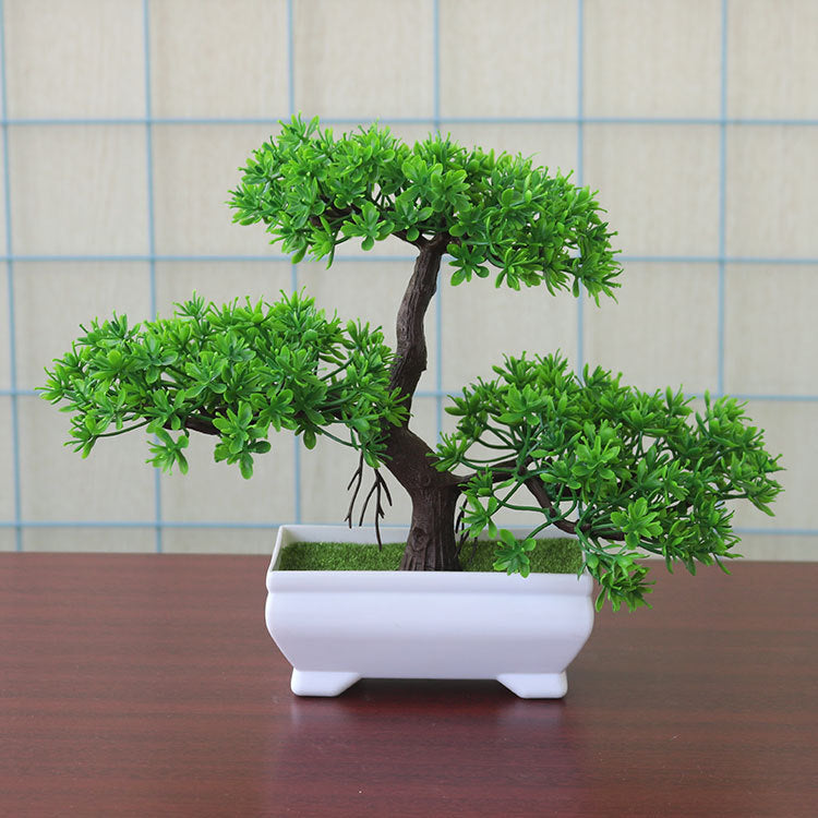 META SPACE GARDENS Artificial Bonsai Greeting Pine 19x25cm