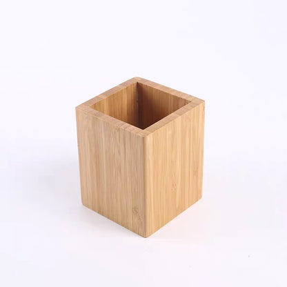 EMIHANA Bamboo Pen Holder 8x8x8cm