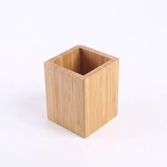 EMIHANA Bamboo Pen Holder 8x8x8cm