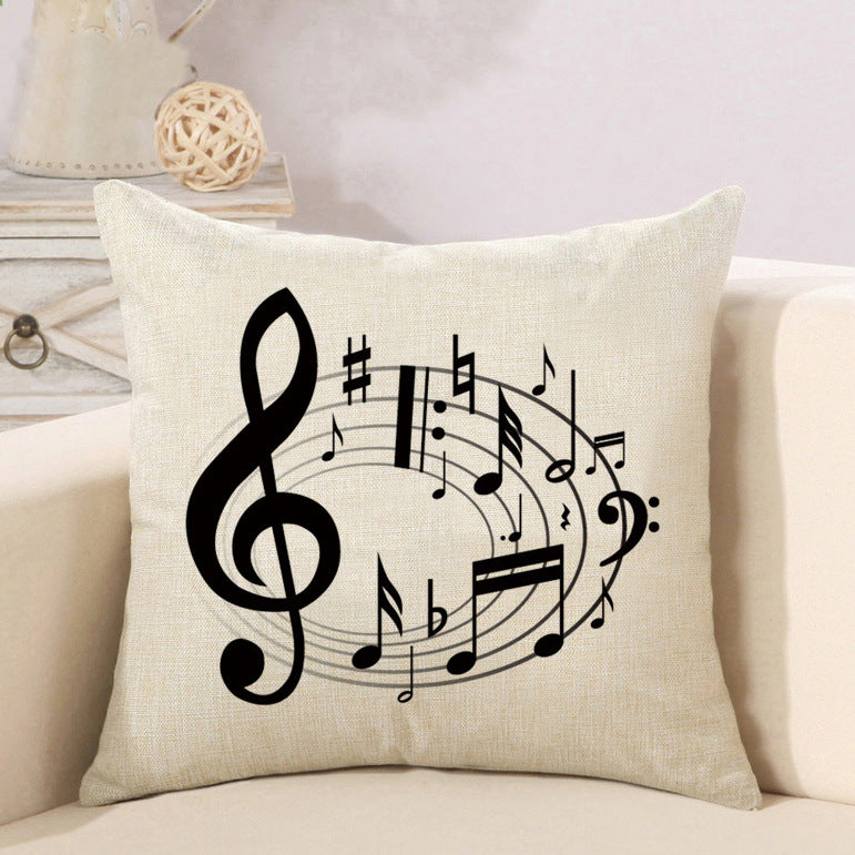 Enchanting Music Pattern Cushion