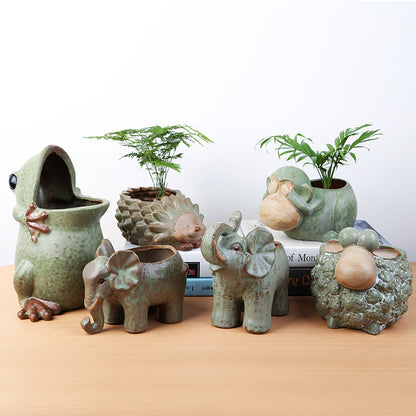 META SPACE GARDENS Animal Ceramic Pots