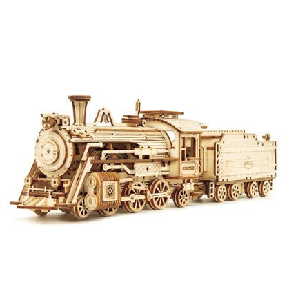 REKA 3D Wooden Steam Train Model 307x67x82mm