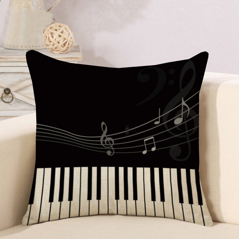 Enchanting Music Pattern Cushion