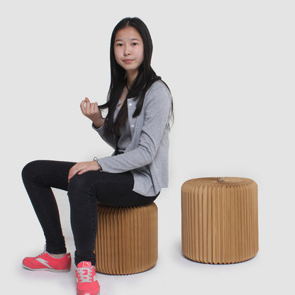 META CO LIVING Kraft Accordion Stool