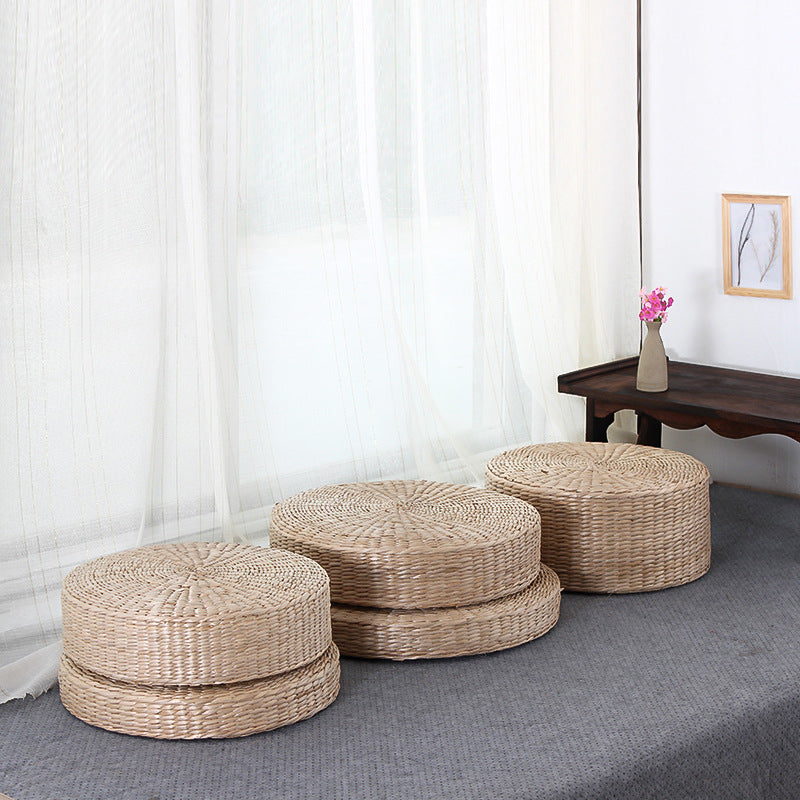 Traditional Tatami Straw Woven Cushion