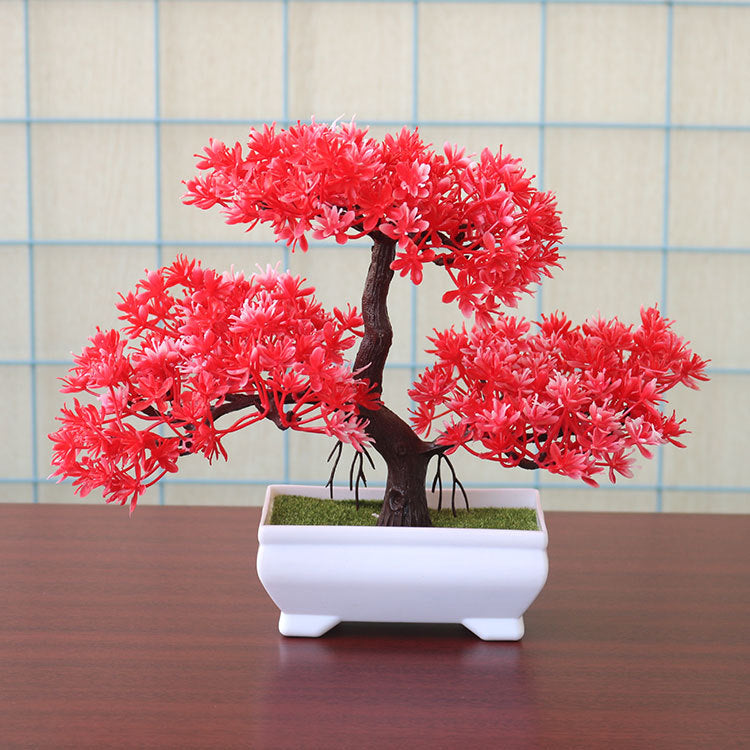 META SPACE GARDENS Artificial Bonsai Greeting Pine 19x25cm