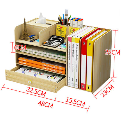 METASSCO Stylish Wooden Stationery Rack