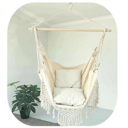 Bohemian Tassel Hammock Chair