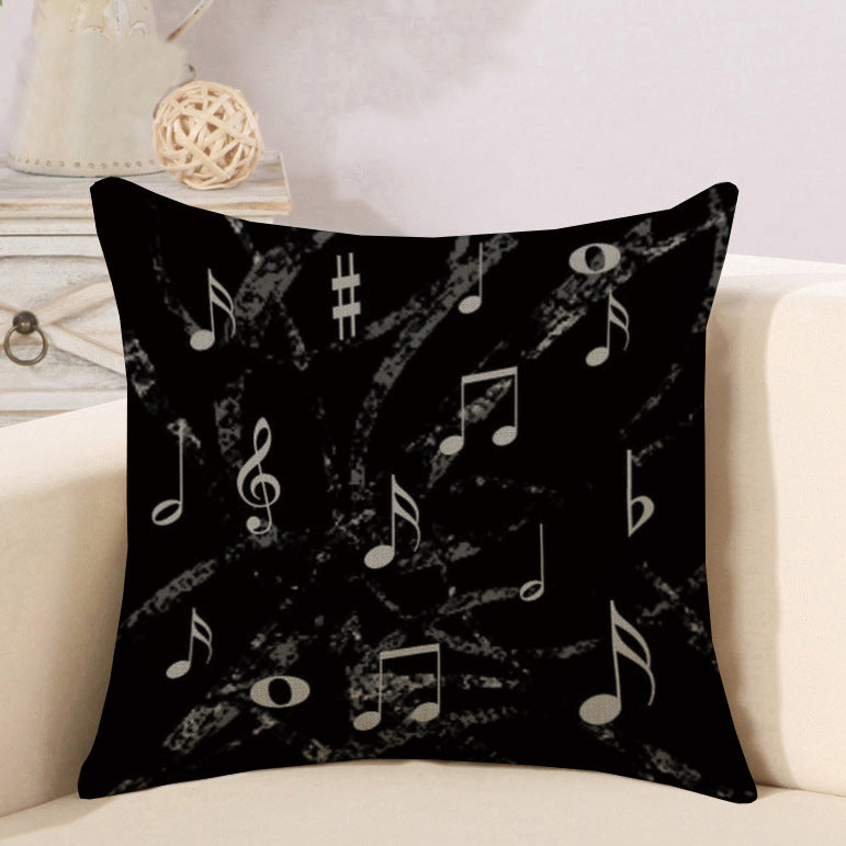 Enchanting Music Pattern Cushion