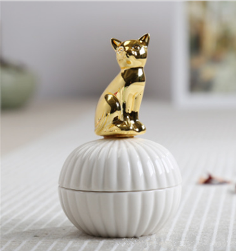 GOLD Chic Animal Figurine 100x100x200 mm