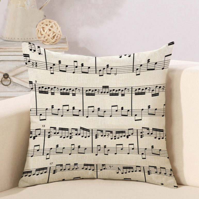 Enchanting Music Pattern Cushion