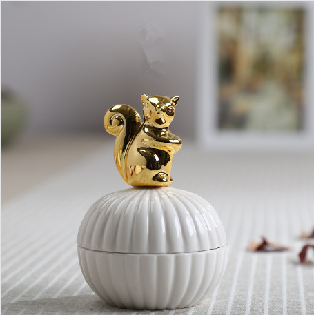 GOLD Chic Animal Figurine 100x100x200 mm