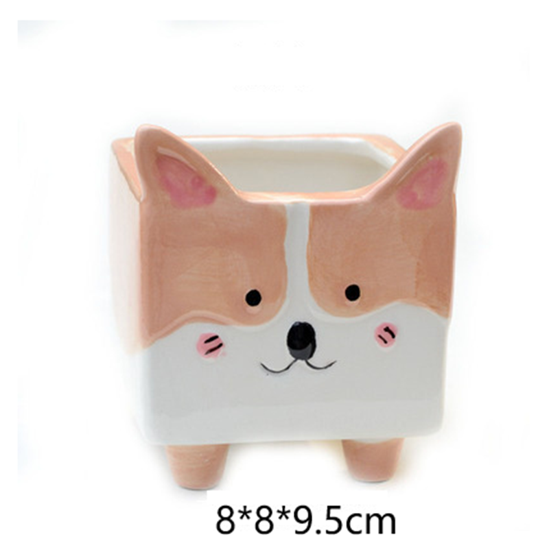 Animal Themed Ceramic Flower Pot