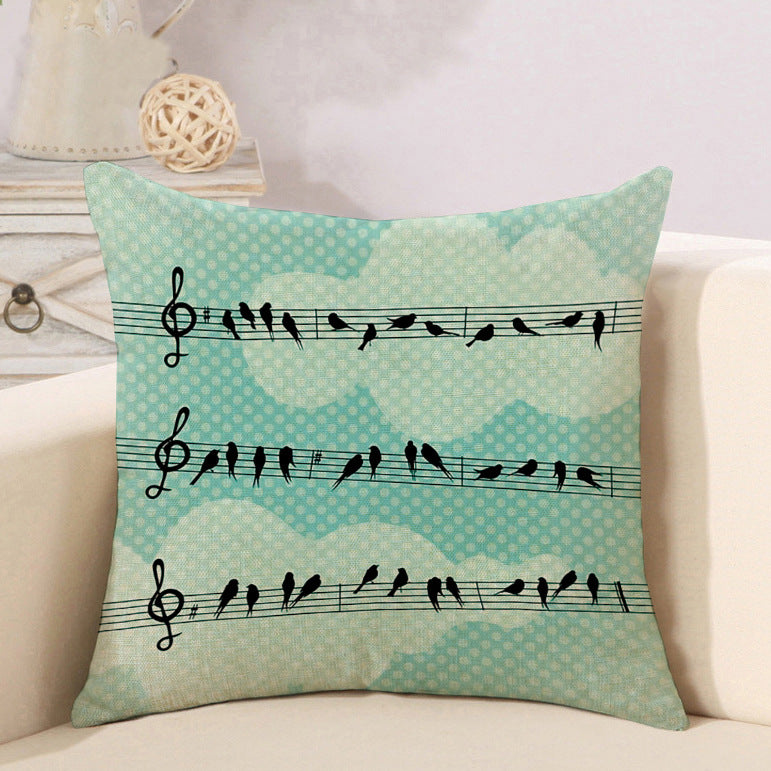 Enchanting Music Pattern Cushion