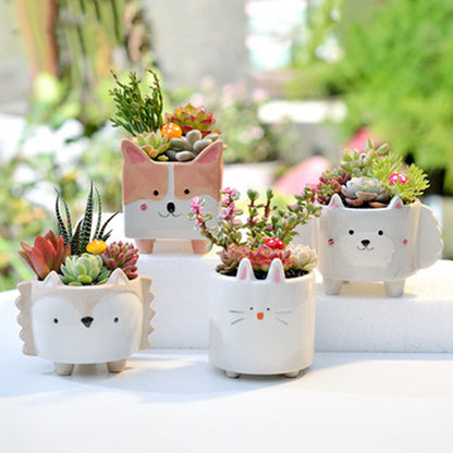 Animal Themed Ceramic Flower Pot