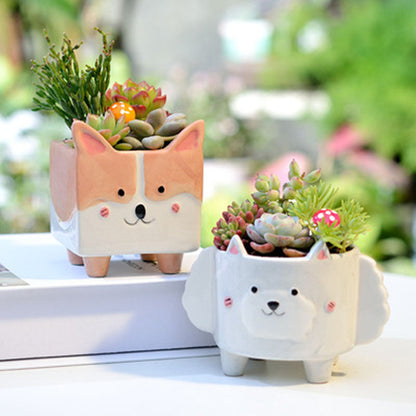 Animal Themed Ceramic Flower Pot