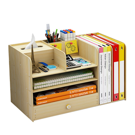 METASSCO Stylish Wooden Stationery Rack