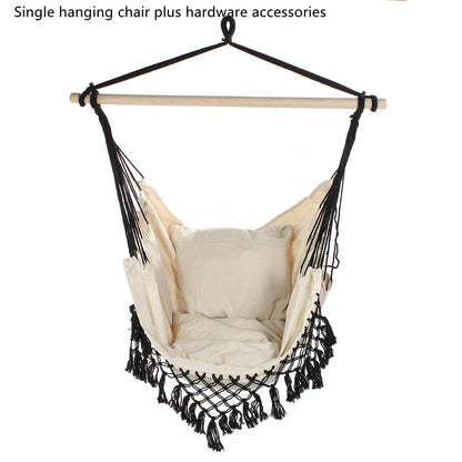 Bohemian Tassel Hammock Chair