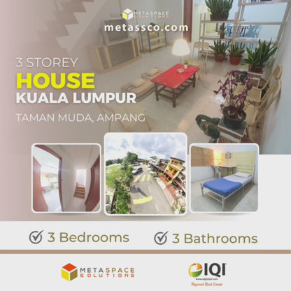 FOR SALE - Urban Renovated 3 Storey Terrace, Taman Muda Ampang, Kuala Lumpur