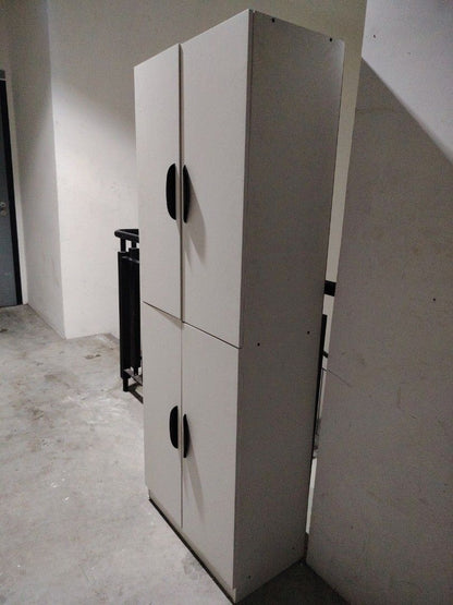 Shoe Rack / White Storage Cabinet with Shelves