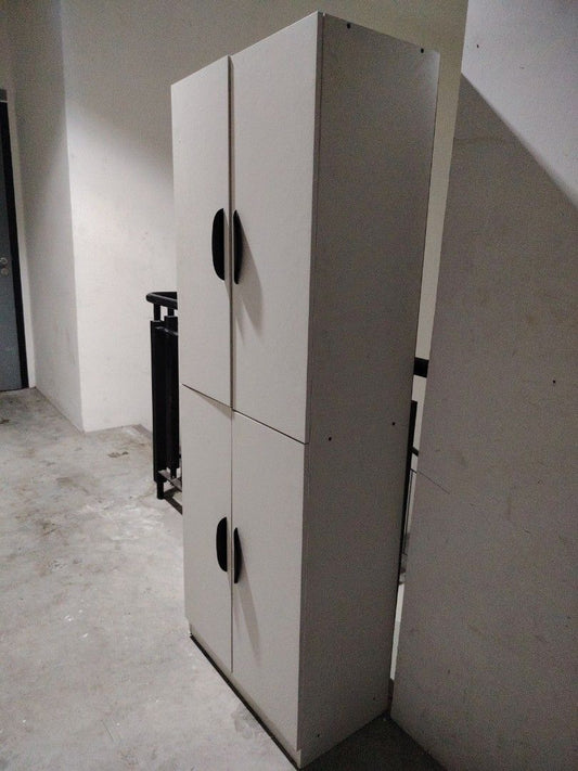 Shoe Rack / White Storage Cabinet with Shelves